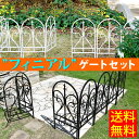 イージーゲートセット フィニアル【送料無料 フェンス ゲート 扉 アイアン ガーデンフェンス ガーデニング 枠 柵 仕切り 目隠し 境目 クラシカル アンティーク トレリス ベランダ つる 薔薇 バラ 朝顔 園芸 ラティス】(sumasuta )