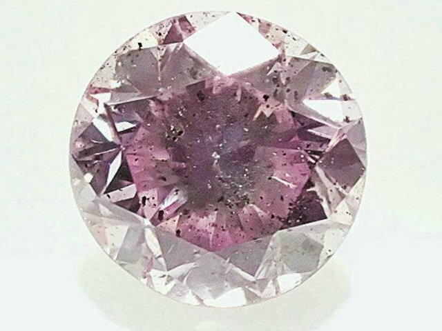 0．615ct　FANCY　PURPLISH　PINK　I1　ピンクダイヤモンド　ルース
