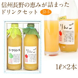 【送料込｜あす楽】果汁100％ ジュース 2本セット(J2-5)(ラ・フランス・りんご)1L×2本 ast 加工品 プレゼント 誕生日 快気祝い 粗品 コンペ 景品 フルーツ 果物 内祝い お供え お返し お供え物 ギフトホワイトデー 子どもの日 端午の節句 母の日 父の日