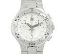 【スーパーSALE10%オフ!】【TAG Heuer】タグホイヤー キリウム CL1111 クロノグラフ デイト シルバー ホワイト 文字盤 SS ステンレス メンズ クォーツ【中古】【腕時計】