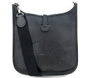 【HERMES】エルメス エヴリン III エブリン 3 トロワ PM 斜め掛け ショルダー バッグ 黒 ブラック □L刻印 ヴォーエプソン【中古】