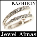 【KASHIKEY】カシケイ ブラウンダイヤモンド 0.6ct 2連風 リング 11号 K18CG 【中古】