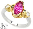 ピンクトルマリン 1.729ct ダイヤモンド 0.163ct リング 12号 PT900/K18YG プラチナ イエローゴールド【中古】【ジュエリー】MEB