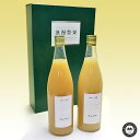 西洋梨(洋なし)ストレート果汁ジュース 浪漫豊果(ろまんほうか) ローゼの雫 コミスの雫 720mlボトル×2本 長野県産 化粧箱入り 送料無料