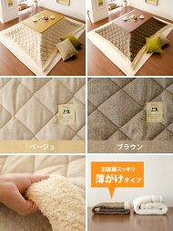 送料無料こたつ布団薄がけ長方形薄掛けおしゃれかわいいコタツコタツ布団こたつ掛け布団こたつ炬燵ツイードシンプルサンゴマイヤーキルティング薄がけこたつ布団Alice(アリス)長方形190×230cmベージュブラウン