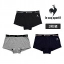 ルコック レディース ボクサーショーツ 一分丈ショーツ ボクサータイプ ワンポイント柄 3枚組 le coq sportif ルコックスポルティフ 下着(レディースショーツ 女性用 スポーツ ブランド パンツ インナー 1分丈 ボクサー ボクサーパンツ 中学生 高校生)