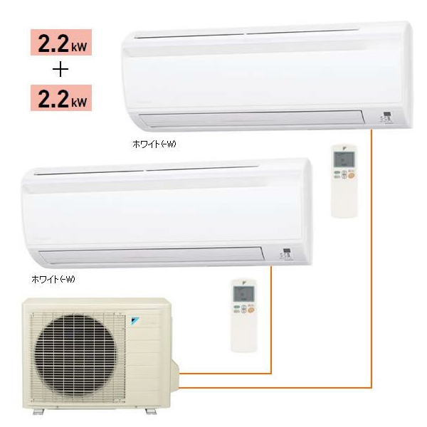 【取寄商品】ダイキン 【2部屋 壁掛用】 PAC-40HV-A[主に木造6畳 鉄筋8畳用 2.2KW*2室用]【smtb-u】■夏本番！Wエントリーでポイント合計5倍！[2012年7月16日(月)10:00〜23:59迄]以後2倍■【送料無料】[取付工事・延長保証受付中]