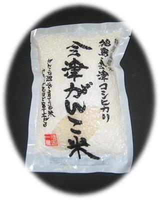 【送料無料】23年産米　会津がんこ米（福島県産会津産コシヒカリ）3合パック×10【結婚式プチギフト・ご挨拶・粗品・イベント配布】【がんばろう！福島】【東北復興_福島県】【マラソン1207P10】【マラソン201207_食品】福島県産会津産コシヒカリの中から特に厳選したこだわりのお米！