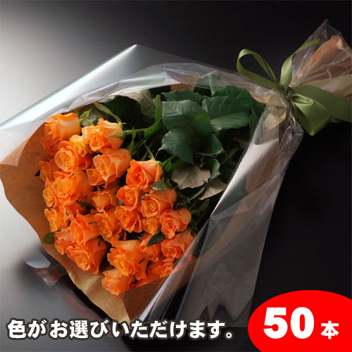 【送料無料】バラの花束ギフト50本