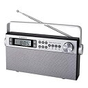 【中古】【未使用未開封】WINTECH FM/AM ポータブルラジオ ステレオ対応 KOH-S300 ラジオプリセット お好み選局ボタン スリープタイマー搭載 シルバー W247xD54xH157mm