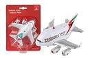 【中古】【輸入品日本向け】DARON プルバック ライト & サウンド A380 エミレーツ航空 完成品