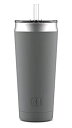 ショッピングタンブラー 【中古】【輸入品・未使用】(Grey) - Ello Beacon 590ml Vacuum Insulated Stainless Steel Tumbler