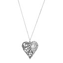 【中古】【輸入品・未使用】Silpada 「Fond Heart」ペンダントネックレス スターリングシルバー 18インチ + 2インチ