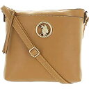 【中古】【輸入品・未使用】U.S. POLO ASSN. Zip Top Medallion Crossbody Tan One Size