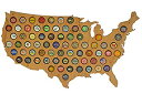 【中古】【輸入品日本向け】USAビールキャップマップ Skyline Workshop社 24%ダブルクォーテ% x 18%ダブルクォーテ% クリア SUSACHERRY