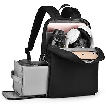 【中古】CADeN カメラバックパックバッグ 14インチのノートパソコンコンパートメント付き 防水 デジタル一眼レフ/一眼レフ <strong>ミラーレスカメラケース</strong> 旅行