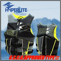 【送料無料】【HOSPORTS】HYPERLITEライフジャケットLIFEJACKET【メンズ】ハイパーライト高性能ライフジャケット素肌にも着心地の良いウエット素材ジェット/ウェイク/カヌー/フィッシング/ベスト/海/川/釣り/ボード/ウェイクボード