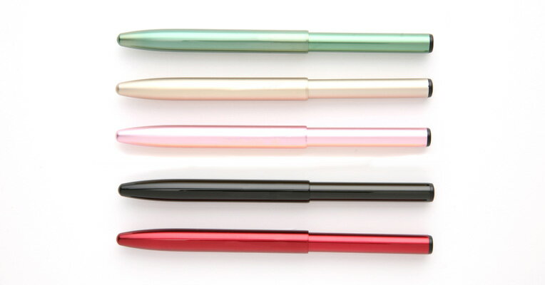 【名入れ無料】瑞穂熊野化粧筆（メイクブラシ）携帯用押出リップブラシ　丸平型/熊野筆