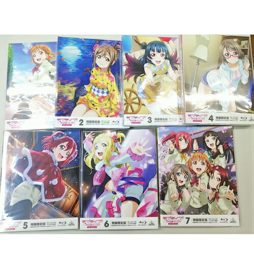 中古/送料無料 ラブライブ! サンシャイン!! 特装限定版 2nd Season 1巻-7巻セット 全巻 Blu-ray 応募券欠品 Aqours LoveLive! アニメイッキ見