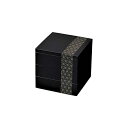 4968982728267 【24個入】 5.0 三段重 麻の葉 黒 72826