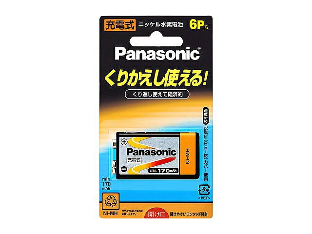 パナソニック　Panasonic　ニッケル水素電池6P形 HHR-9NPS/1B