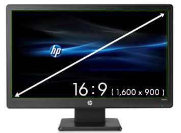 20インチワイドLED液晶モニター HP W2072a【10Aug12P】シンプルで飽きのこない美しいデザイン