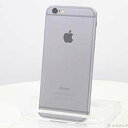 【中古】Apple(アップル) iPhone6 128GB スペースグレイ MG4A2J／A SoftBank【291-ud】