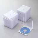 ELECOM(エレコム) CD/DVD/Blu-ray対応収納ケース (1枚収納×30セット・ホワイト) CCD-JSCN30WH CCDJSCN30WH