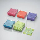 ELECOM(エレコム) CD/DVD/Blu-ray対応収納スリムケース (1枚収納×50セット・5色アソート) CCD-JSCS50ASO CCDJSCS50ASO