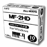 【ALL-WAYS】フロッピーディスク MF2HD/フォーマット済み FD35-AW