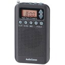 【オーム電機 OHM】オーム電機 RAD-P350N-K DSPポケットラジオ ブラック 07-818 AudioComm
