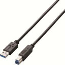 【エレコム(ELECOM)】A to Bケーブル/1.0m/BK/Rohs/簡易パッケージ USB3-AB10BK/RS