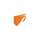 【住商モンブラン】住商モンブラン 9-186 フリー 三角巾 オレンジ フリーサイズ