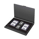【ナカバヤシ Nakabayashi】Digio2 SD・microSDカードケース(丈夫なアルミ素材) ブラック MCC-1000BK