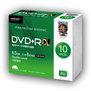 【ハイディスク HI DISC】ハイディスク HDVD+R85HP10SC DVD+R DL 8.5GB 8倍速10枚 磁気研究所
