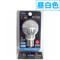 【オーム電機(OHM)】LED電球 3.5W(全光束:220lm) 昼白色 E17口金 LDA4N-H-E17