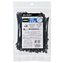 【オーム電機 OHM】結束バンド ロックタイ 100mm 耐候 黒 100本入り LT100W-100BK