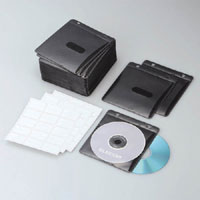 【エレコム(ELECOM)】不織布CD・DVDケース(両面収納) CCD-019LBK