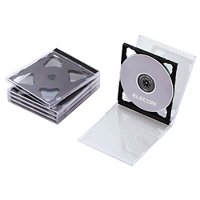 【エレコム(ELECOM)】CD/DVDケース 2枚収納 CCD-030DBK(ブラック)