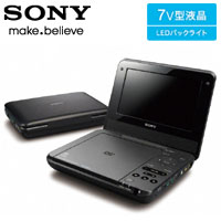 【ソニー(SONY)】7インチポータブルDVDプレーヤー DVP-FX750 B(ブラック）