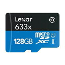 【レキサー Lexar 海外リテール品】【microSDXC 128GB】Class10 UHS-1 U3 V30 A1 Sdアダプタ付 LSDMI128BBAP633A