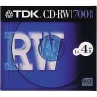 【TDK】CD-RW80S(CD-RW 4倍速 1枚組)