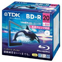 【TDK】BRV25PWC20A(BD-R・25GB 6倍速 20枚)