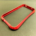選べる13色 iPhone4用アルミバンパーケース ラウンドフォルム レッド