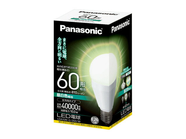 Panasonic LEDd(ʓd`EE26Eʓd60W`) @@LDA10NGZ60W@[F]