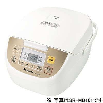 パナソニック 炊飯器 1升 電子ジャー炊飯器 SR-MB181-W ホワイト