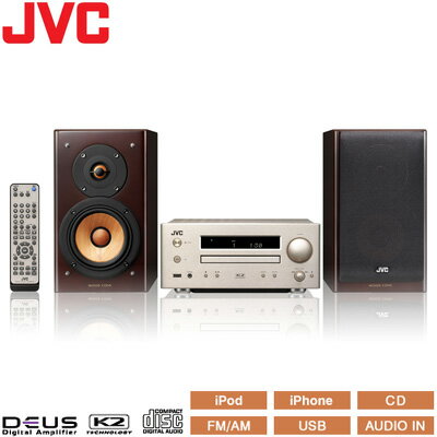 JVC ビクター コンパクトコンポーネントシステム ウッドコーンスピーカー ハイレゾ音源対…...:akindo:10127768