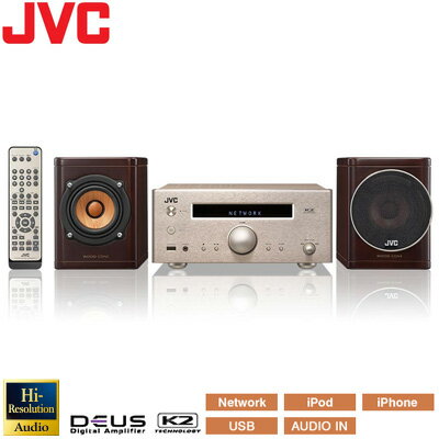 JVC ビクター コンパクトコンポーネントシステム ウッドコーンスピーカー ハイレゾ音源対…...:akindo:10127756