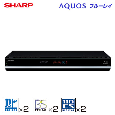 シャープ ブルーレイレコーダー アクオス ドラマ録画 500GB HDD内蔵 ドラ丸 AQ…...:akindo:10132830