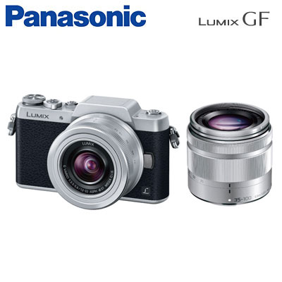 パナソニック ミラーレス一眼カメラ LUMIX ダブルズームレンズキット DMC-GF7W-S シルバー 【送料無料】【KK9N0D18P】